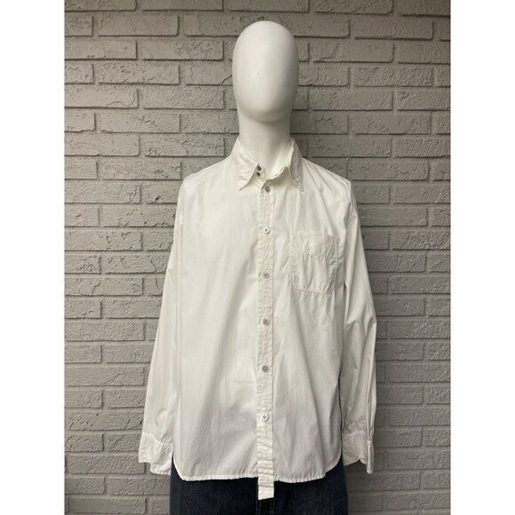 Diesel Men’s White Long Sleeve Button Up Shirt Size XL - Picture 1 of 9